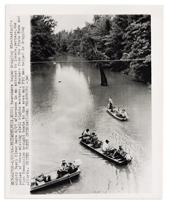 (CIVIL RIGHTS.) Photographs from the investigation into the Klan killings of three Civil Rights workers in Mississippi.